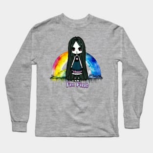 Anime Under the rainbow Long Sleeve T-Shirt